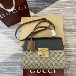 澳洲gucci官网古驰 453188 Padlock系列高级人造帆布手提包