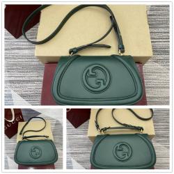 gucci官网价格古驰 815700/815714/815716 Blondie系列手提包（深绿色）