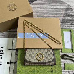gucci价格古驰 725215 Blondie系列长款链条包钱包（帆布）