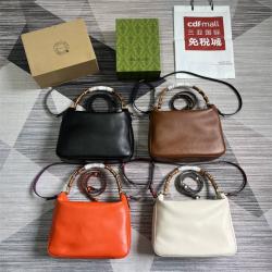 古驰中国官网GUCCI 746245 Diana系列竹节大号肩背包