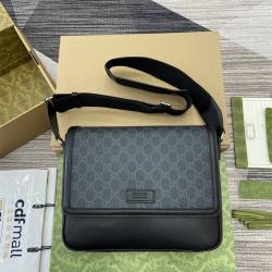 古驰男包GUCCI 795459 饰标牌中号GG斜挎包
