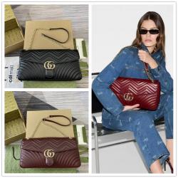 古驰旗舰店GUCCI 788371 GG Marmont系列绗缝链条手袋