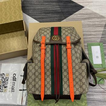 gucci意大利官网古驰 598140 Ophidia系列中号GG双肩包