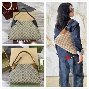 gucci包多少钱古驰 815217 GG Emblem系列中号肩背包（帆布）