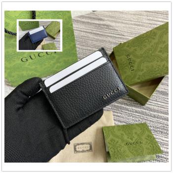 gucci香港官网古驰 771157 饰标识卡片夹卡包