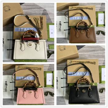 古驰官网中文官方网GUCCI 735153 Diana竹节小号肩背包