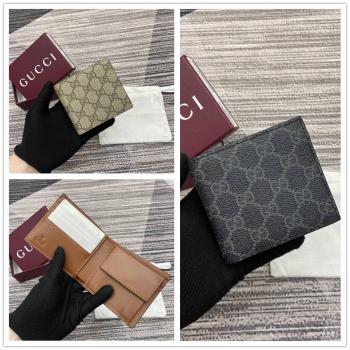gucci官网中文版古驰 821201 GG Emblem系列双折钱包