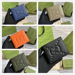 gucci官网旗舰店古驰 739479 超级双G双折钱包