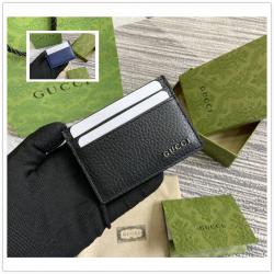 gucci香港官网古驰 771157 饰标识卡片夹卡包