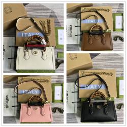 古驰官网中文官方网GUCCI 735153 Diana竹节小号肩背包