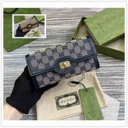 古驰香港官网GUCCI 790034 Luce系列长款钱包