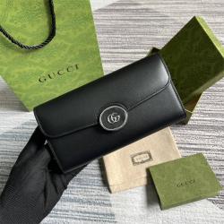 gucci澳洲官网古驰 762167 迷你GG系列长款钱包