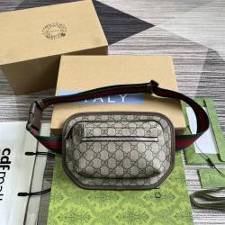 gucci官网中文版古驰 760217 GG Supreme系列腰包