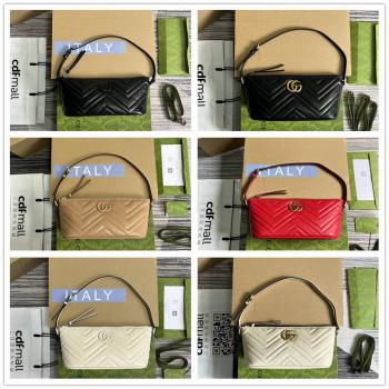 gucci官网包包古驰 739166 GG Marmont系列Matelassé肩背包