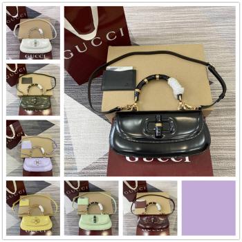 gucci英国官网古驰 827750 Bamboo Diva系列中号手袋