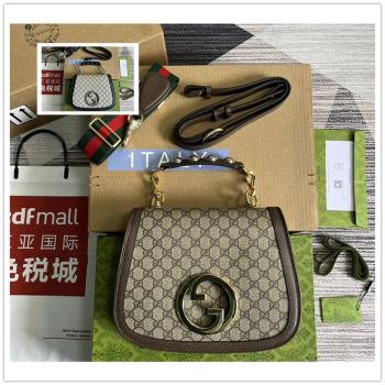 gucci包多少钱古驰 721172 Blondie系列小号手提包（帆布）