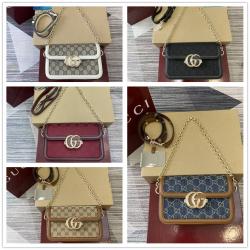 gucci中文官网古驰 826761 Go系列小号肩背包（牛仔帆布）