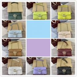 gucci旗舰店古驰 837267 GG Marmont系列中号肩背包链条包