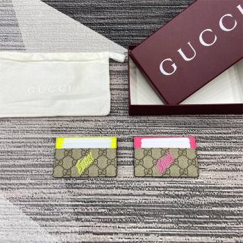 gucci官网价格古驰 835322 GG 饰印花双色卡片夹卡包