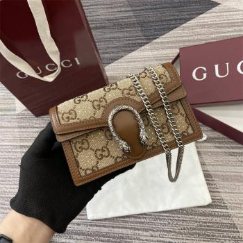 古驰女包GUCCI 476432 Dionysus系列迷你链条水晶钻酒神包