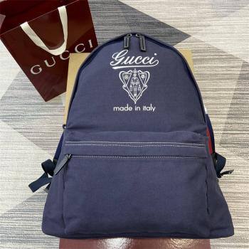 古驰男包GUCCI 821643 GG系列印花帆布大号背包双肩包