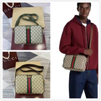 古驰男包GUCCI 834468 Ophidia系列中号斜挎包相机包