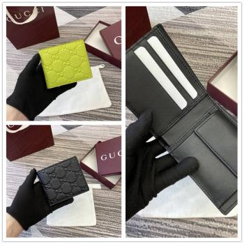 gucci旗舰店古驰 835002 GG Imprint系列双折短款钱包