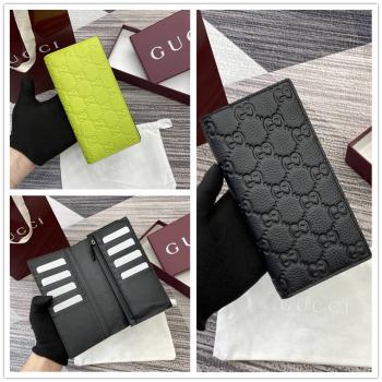 gucci官网价格古驰 835014 GG Imprint系列长款双折钱包