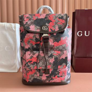 gucci官方网站古驰 839109 Ophidia系列小号背包（迷彩双肩包）