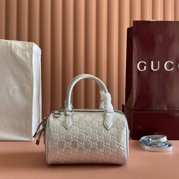 gucci旗舰店古驰 848889 GG Emblem系列波士顿包枕头包