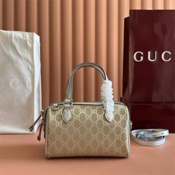 gucci价格古驰 848889 GG Emblem系列波士顿包帆布枕头包