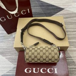gucci澳洲官网古驰 834269 GG帆布迷你圆筒包