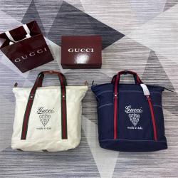 古驰官方网站GUCCI 816863 GG印花帆布大号托特包