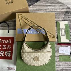 gucci中国官网古驰 726843 GG半月造型迷你手袋单肩包