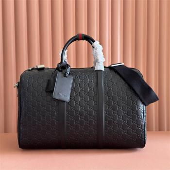 gucci中国官网古驰 850220 GG Emblem系列中号旅行包旅行袋