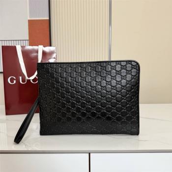 gucci中文官网古驰 850224 GG Emblem系列大号手拿包