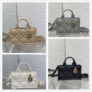dior香港官网迪奥 S5573 迷你 Book Tote 牛皮托特包