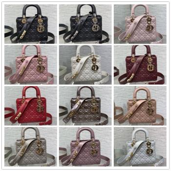 迪奥包 M0538 小号 Lady Dior My ABC 字母肩带四格戴妃包