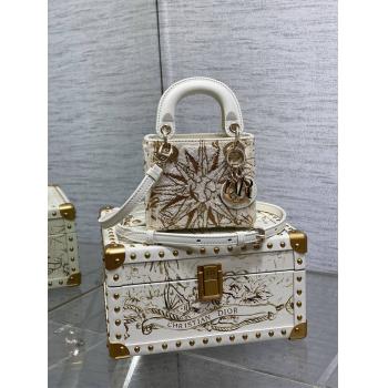 迪奥 M0856 Lady Dior 超迷你戴妃包金色套装收纳箱