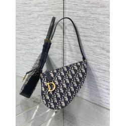 dior香港官网迪奥 S5909 Rodeo 马鞍手拿包（老花）