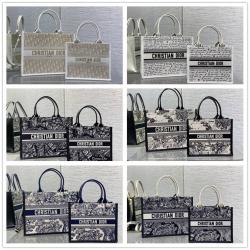 DIOR迪奥女包 M1325/M1324 Book Tote 小号/中号老虎刺绣托特包