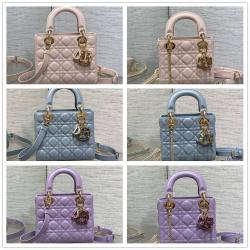 迪奥香港官网 M0505/M0538 迷你/小号 Lady Dior 琳琅扣戴妃包
