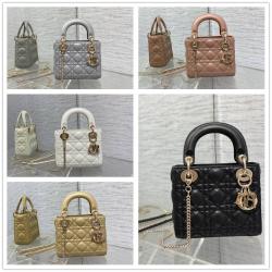 迪奥香港官网 M0505 迷你 Lady Dior 经典三格戴妃包