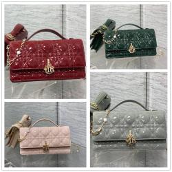 迪奥美国官网 S0980 My Dior 迷你链条包（漆皮）