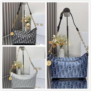 dior官方网站迪奥 S3202 Diorstar Hobo 链条手袋（老花）