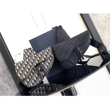 dior法国官网迪奥男包 1ADPO093 经典老花马鞍包