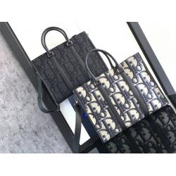 dior美国官网迪奥 1ESSH232 East-West 手袋帆布托特包