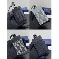 dior美国官网迪奥 2ESCH151 卡夹挂脖卡包8010