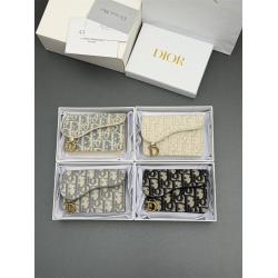 dior香港官网迪奥 S5611 Bloom 马鞍卡夹老花卡包