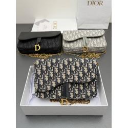 dior官方网站迪奥女包 S5907 中号马鞍链条包